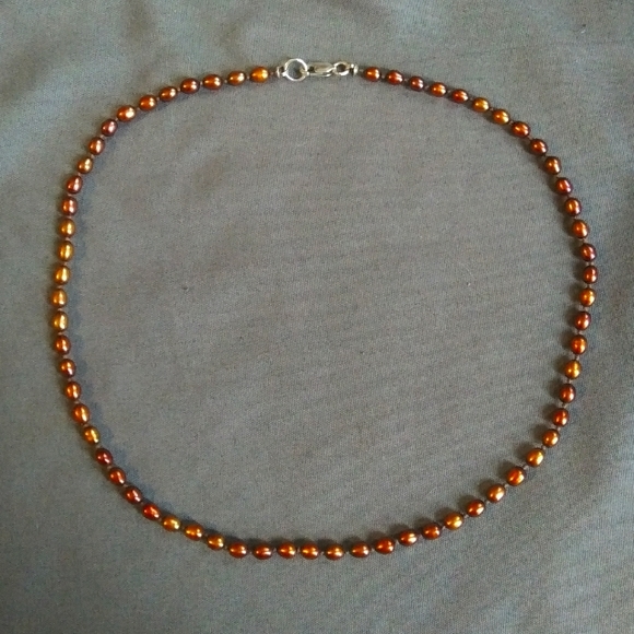 Mother of Pearl Jewelry - Antique Pearl and Silver Necklace
